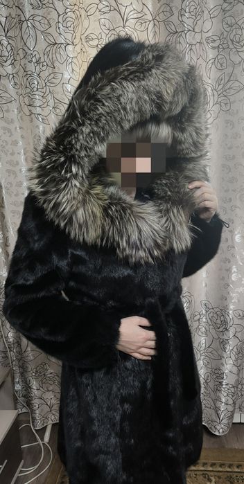 Шуба + мех жилет