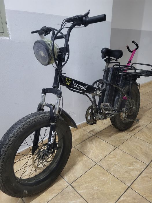 Электровелосипед электро велосипед Леопард 1200w с ключом на ходу Сроч