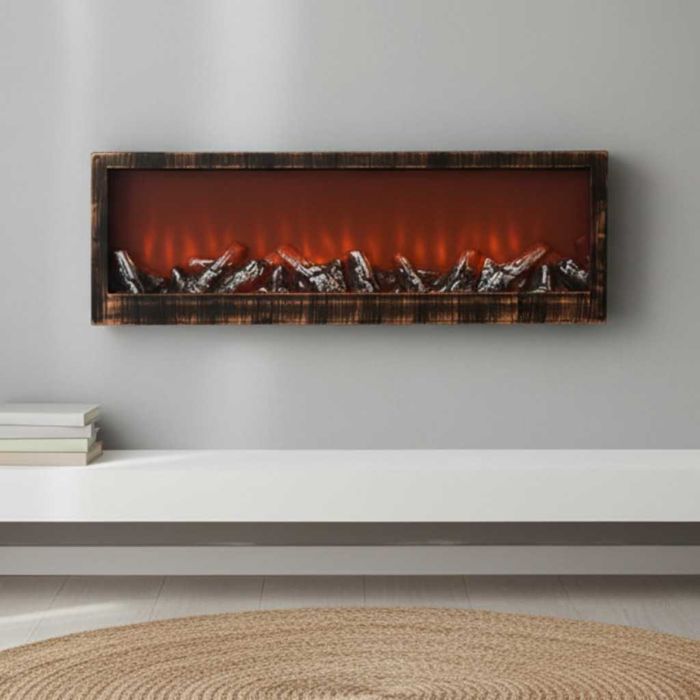 Изкуствена LED камина 24'' – уют и пламък без дим и поддръжка