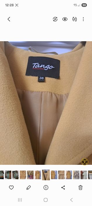 Palton cu continut de lana