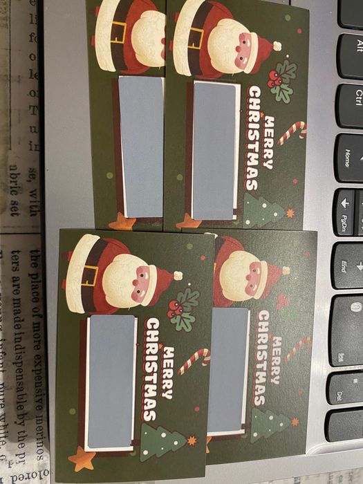 Лот от 20 скреч карти с коледни пожелания