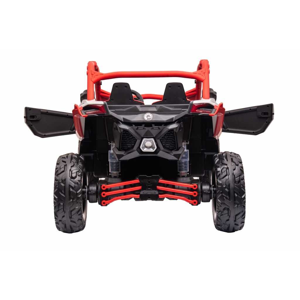 UTV electric pentru copii 2-8 ani Can Am Speed 2 locuri 480W 24V Rosu