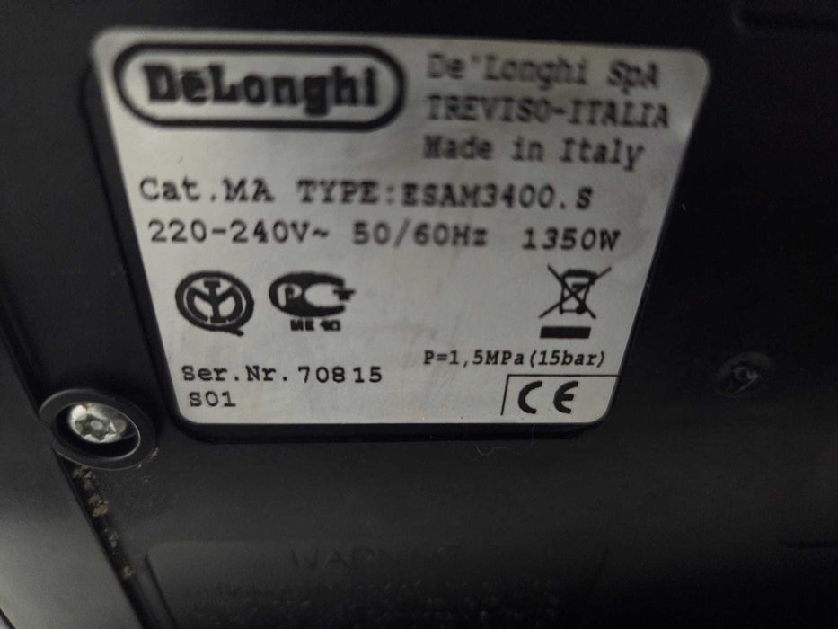 Espressor Automat DeLonghi Magnifica ESAM 3400.S Aparat cu Cafea Boabe