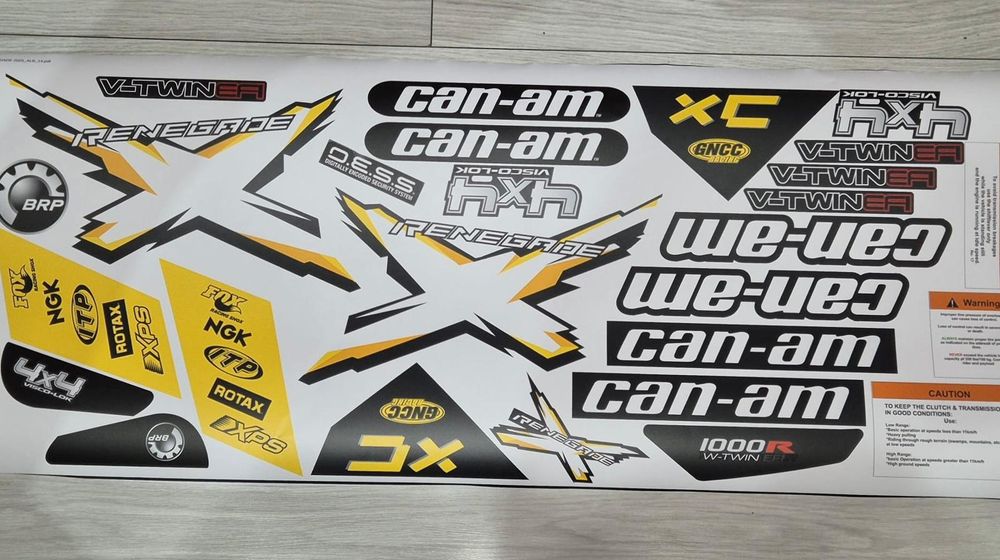 Stickere abțibilduri colante Atv Bombardier Can Am Outlander Renegade