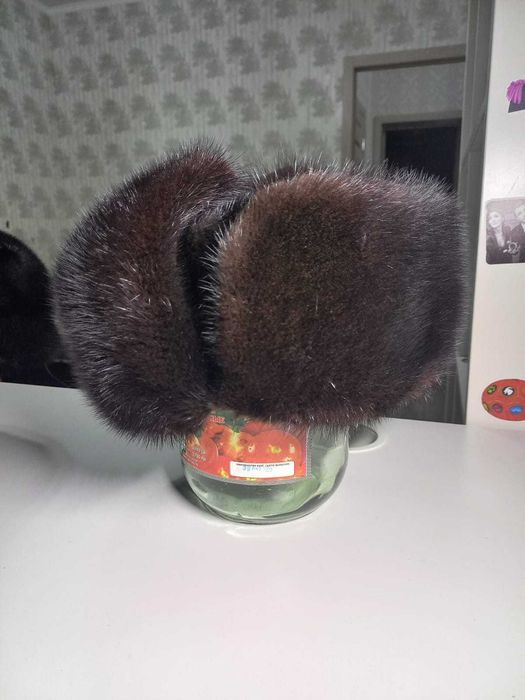 продам зимнюю шапку из норки б/у