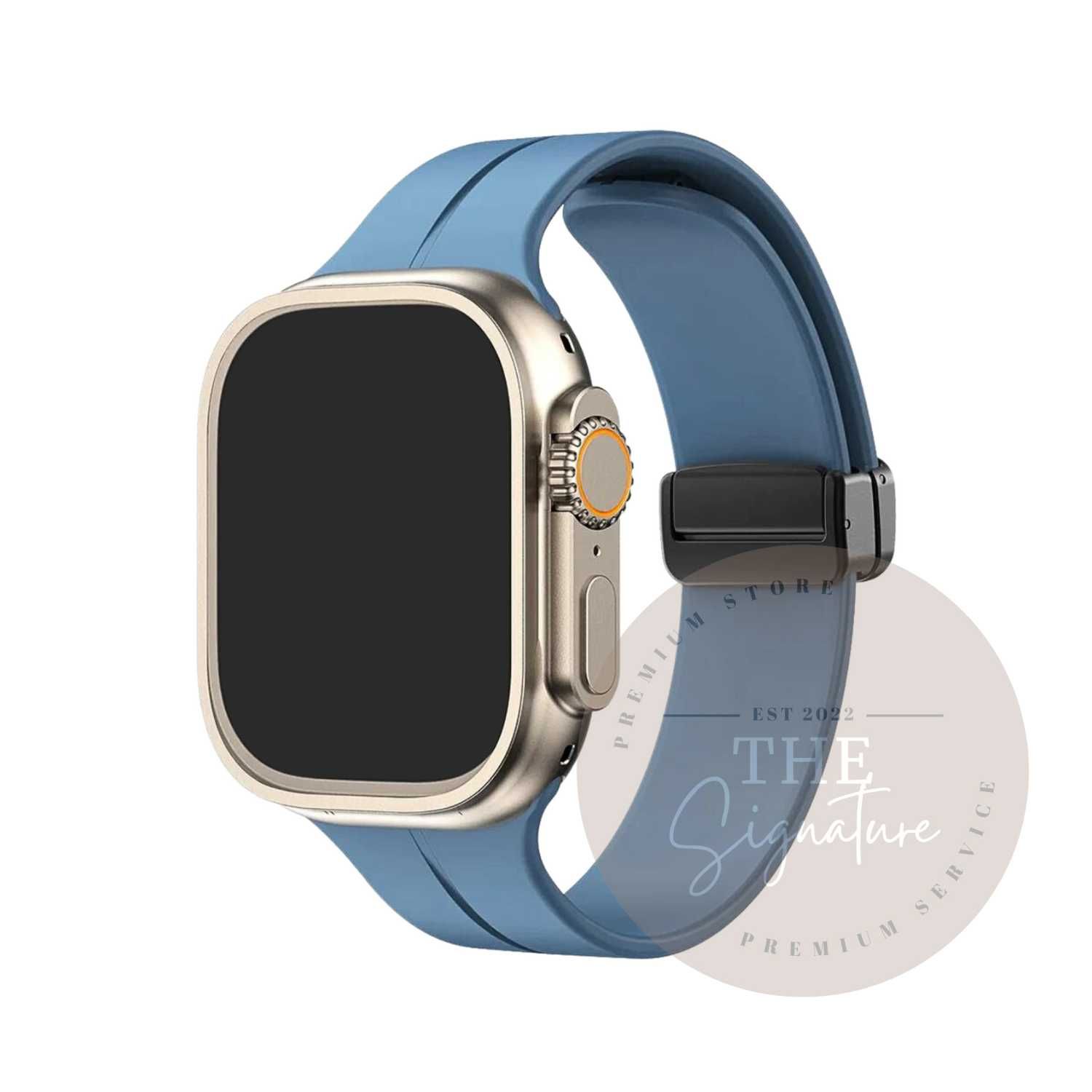 Curea compatibilă Apple Watch - Silicone Magnetic - 42/44/45/49 mm.