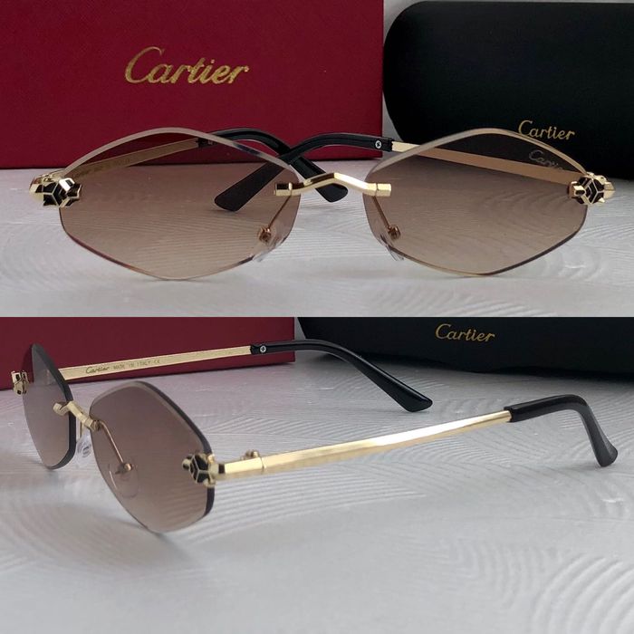 Cartier Panthere  ochelari pentru femei cu romburi 3 culori