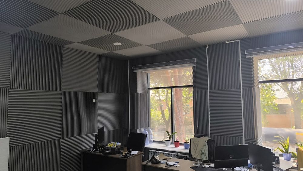 Акутик поролоноар , диффузорлар, стеновой панеллар