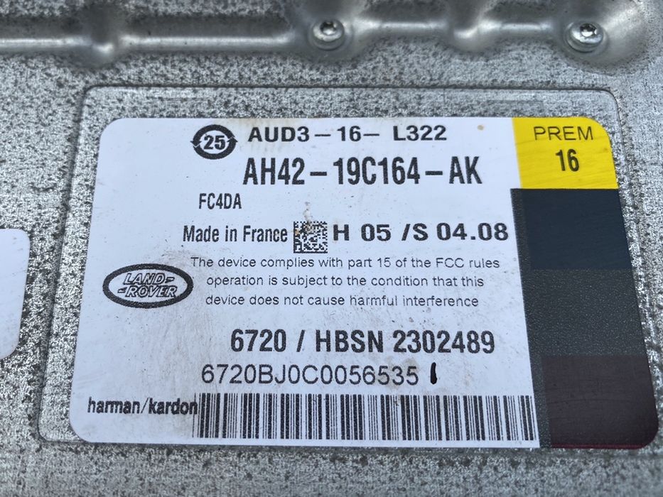 Sistem audio / Boxe / Difuzoare Harman Kardon Range Rover Vogue 2012