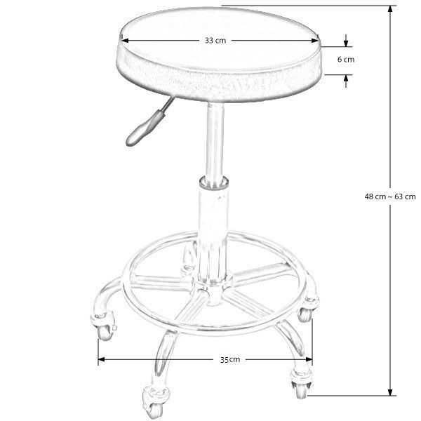 Scaun tehnician | Scaun rotund mobil | Scaun rotativ