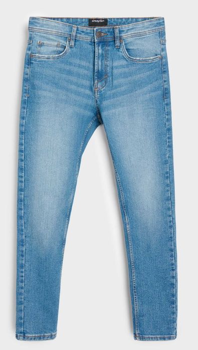 Blugi slim fit cu efect de spălare