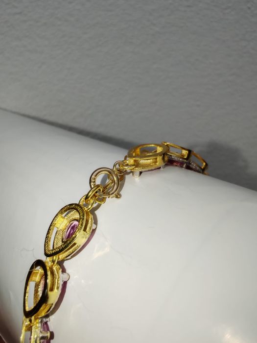 Bratara 14 K argint, aur galben, safir- 7,92 ct