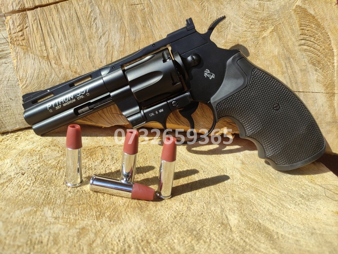 Revolver Airsoft 4 inches FullMetal propulsie CO2 , puiternic