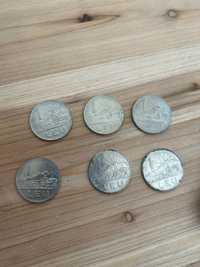 6 monede 1 leu 1966