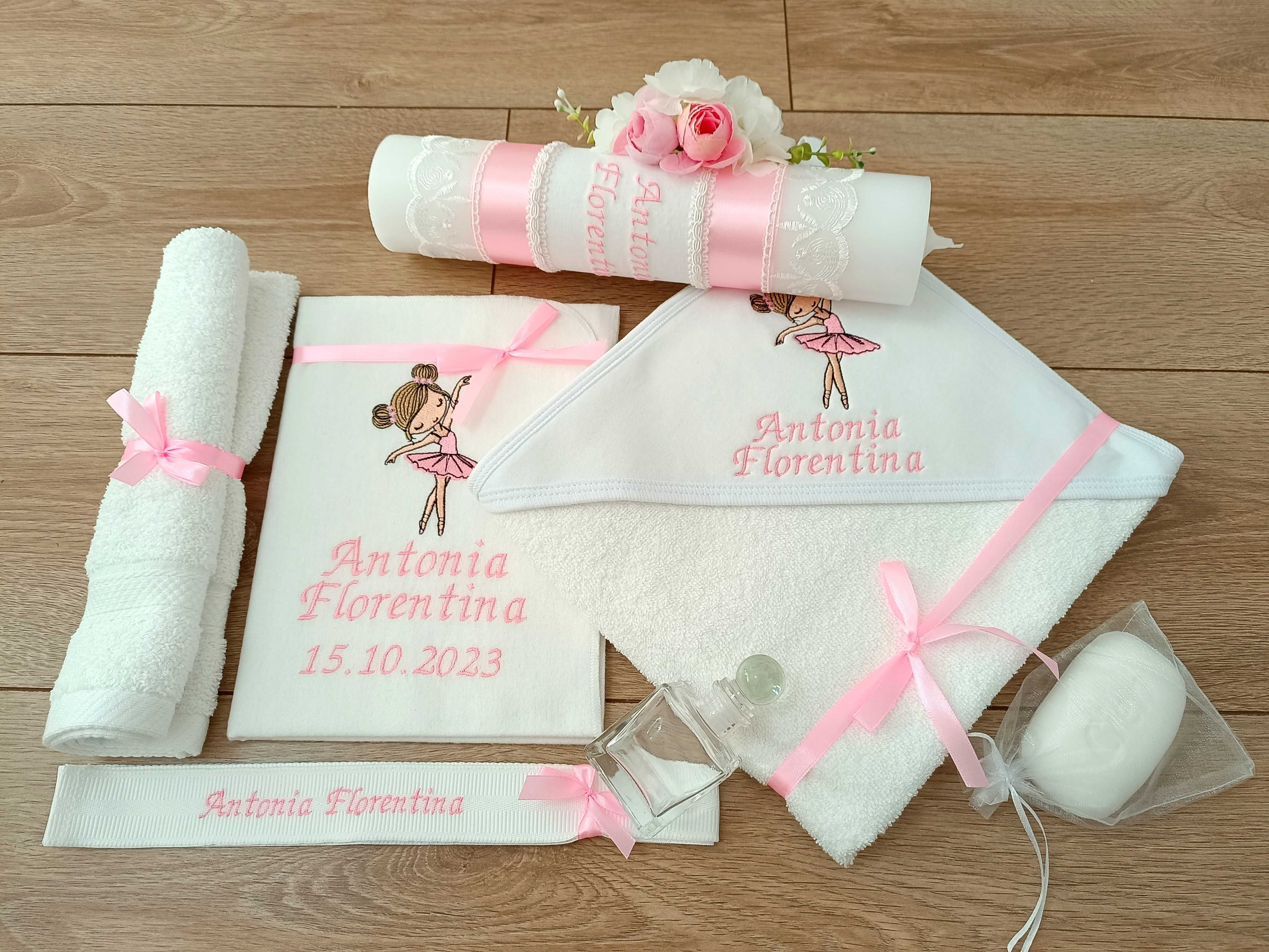 Trusou botez personalizat, lumanare botez, crasma