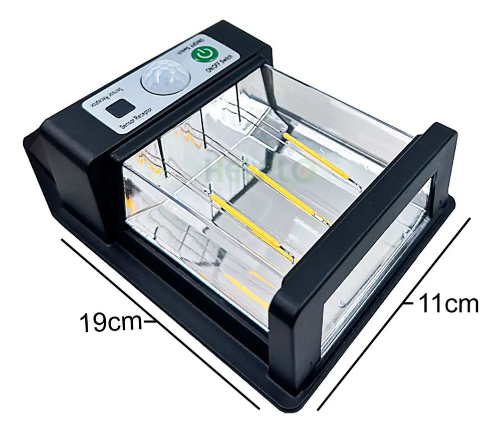 Соларна LED лампа, 1800mAh батерия, Ъгъл на сензора 120°, 3W