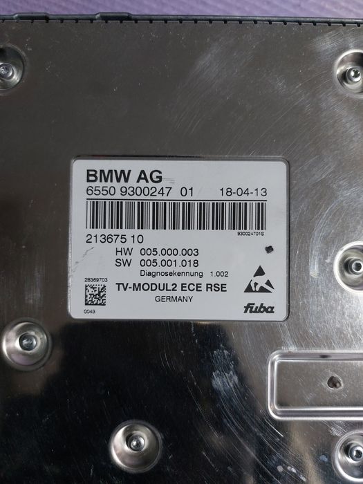 Modul TV ECE RSE BMW F01 F02 F03 F04 F07 F10 F11 F12 F13 Cod 9300247