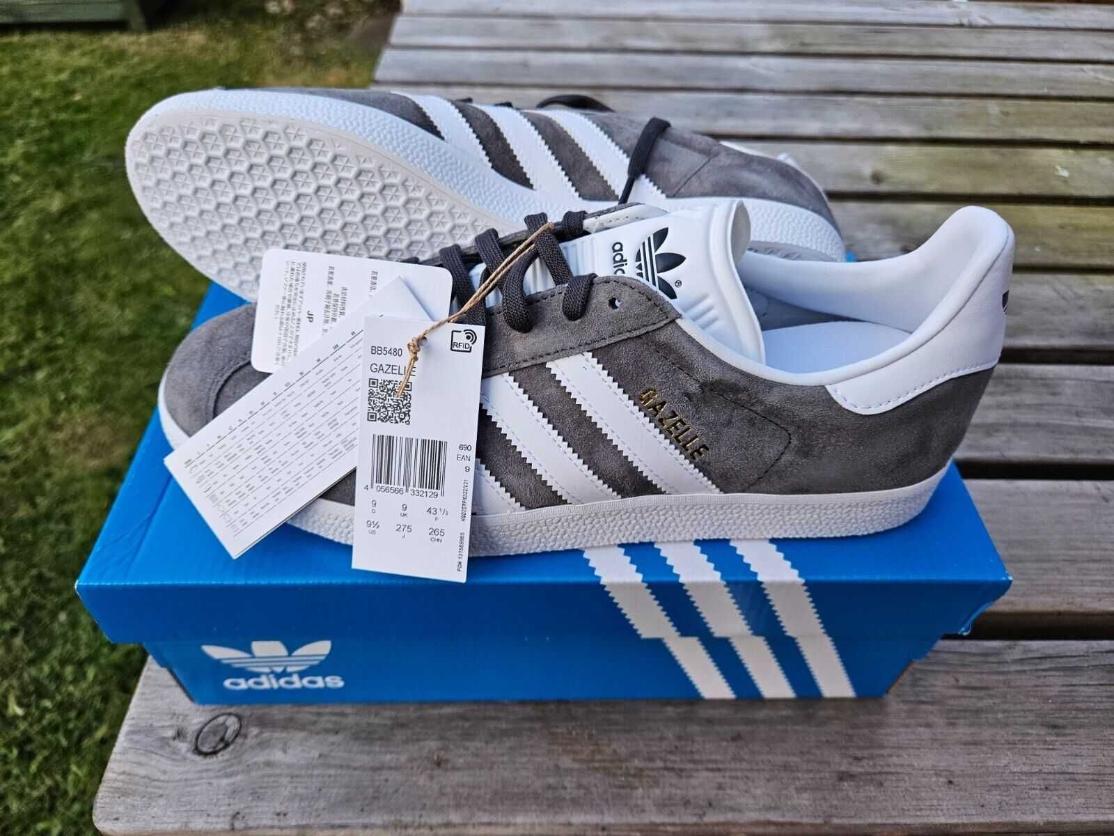 Оригинални кожени кецове *ADIDAS GAZELLE * EU45 1/3 - 46
