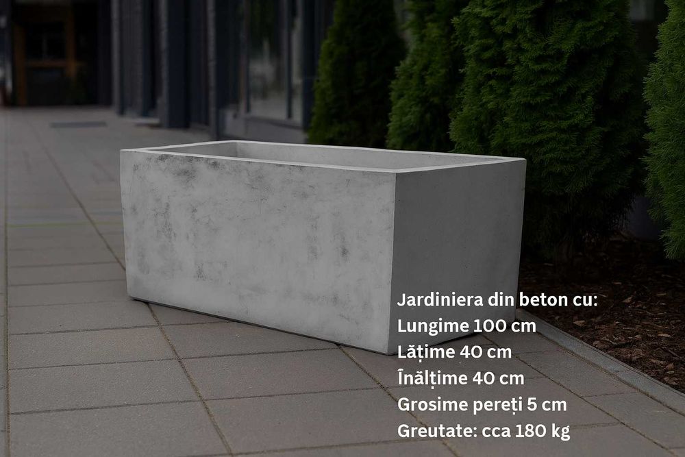 Jardiniera din beton