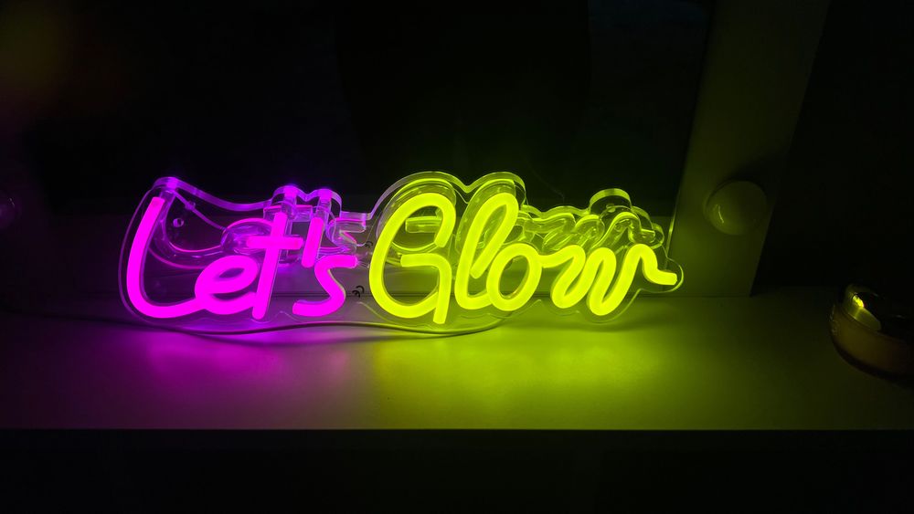 Светеща табела, лампа- нека го запалим