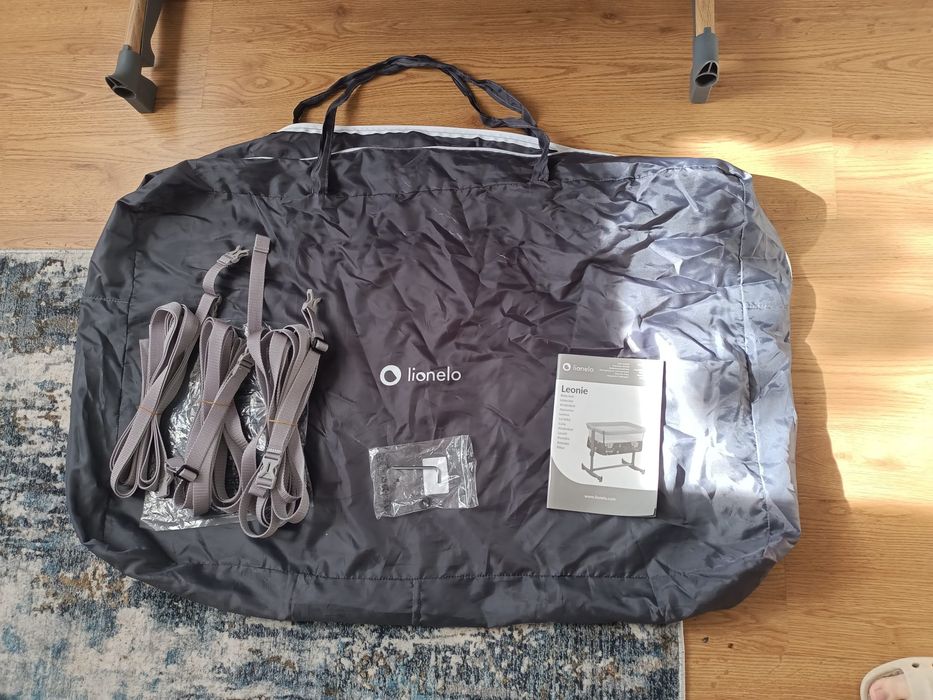 Patut co-sleeper portabil 3 in 1 Lionelo Leonie, reglabil pe înălțime