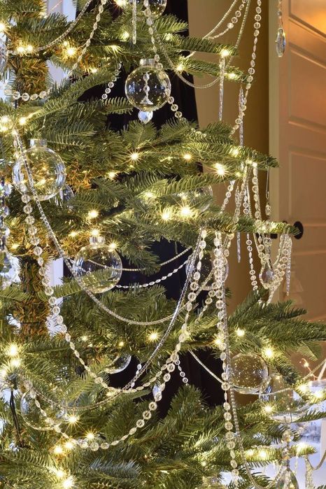 Сосульки и стразы для ёлки и декора помещений