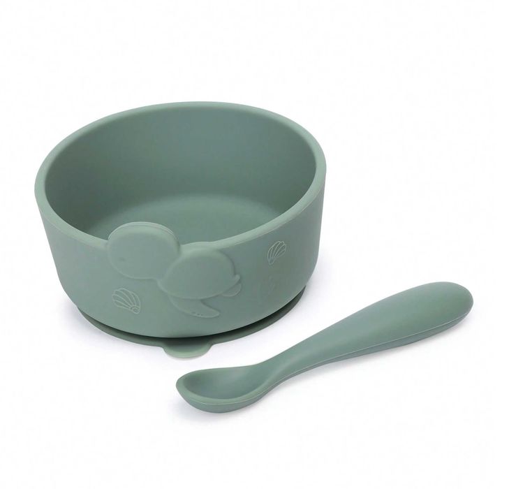 Boluri din silicon pentru bebeluși cu ventuză Premium