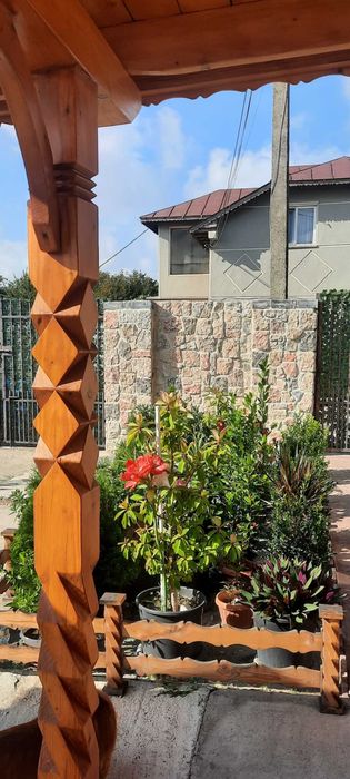 Stâlpi foișor,terasă