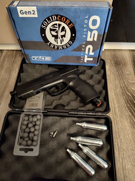 Pistol bile cauciuc cal.50 kit 25 jouli