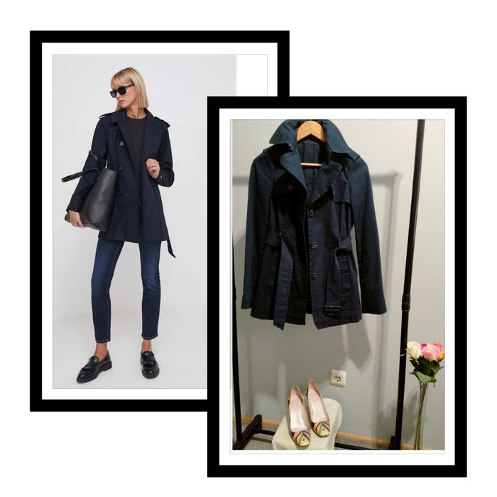 SISLEY short trench-coat