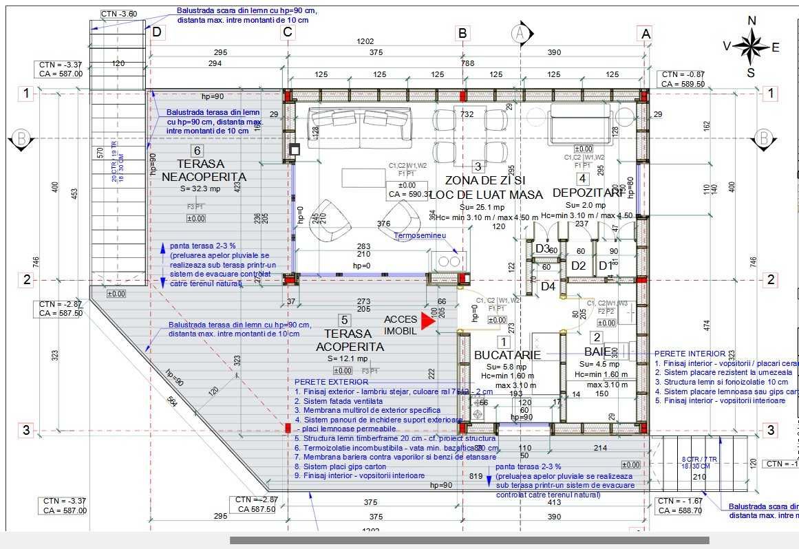 Teren 400mp cu proiect de cabana in Breaza in minicomplex