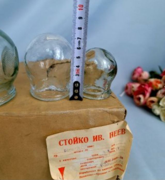 РЕТРО вендузи, от старите, плътно стъкло Стойко Пеев