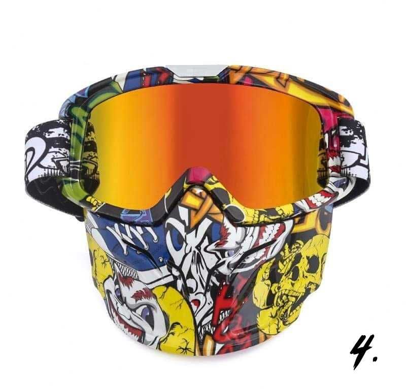 Mască sport cu ochelari de protecție pentru schi snowboard motocross