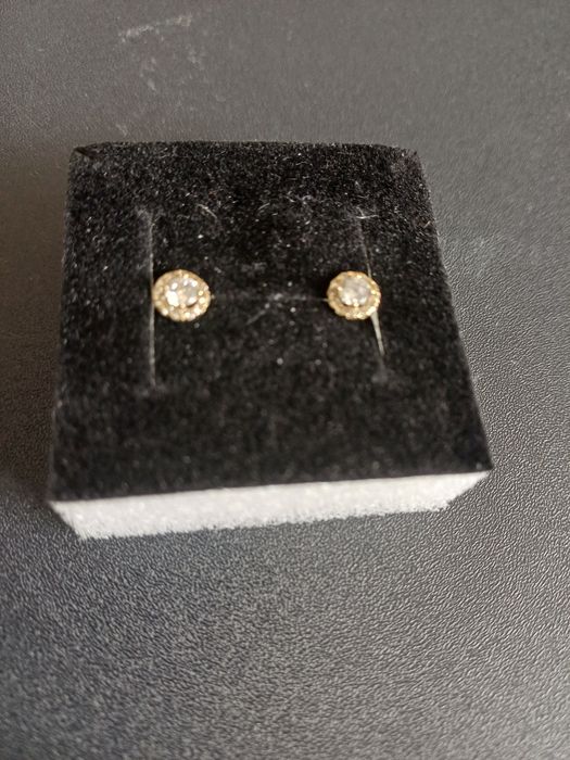 Cercei de aur galben de aur de 14 k