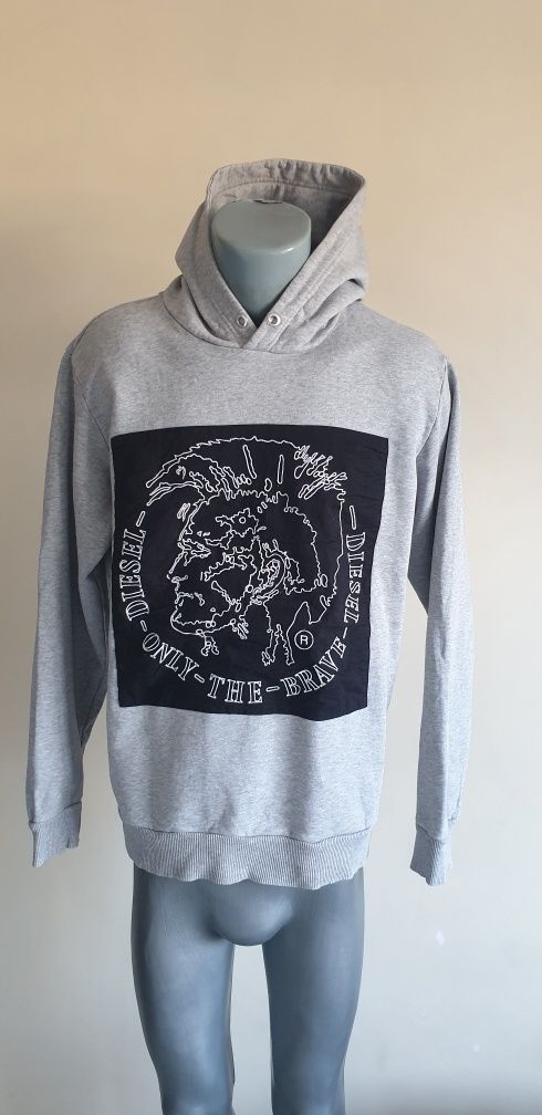 Diesel Hoodie Cotton Mens Size / L ОРИГИНАЛ! Мъжки Суичър