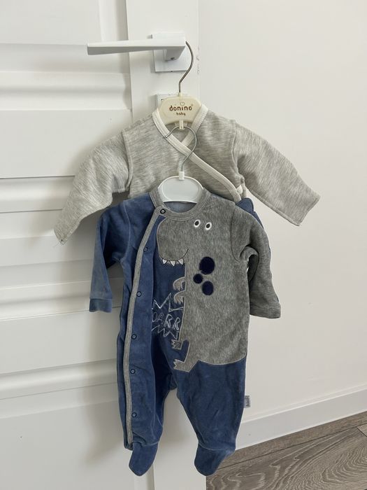 Новые детские слип и боди для новорожденных, размер 62.