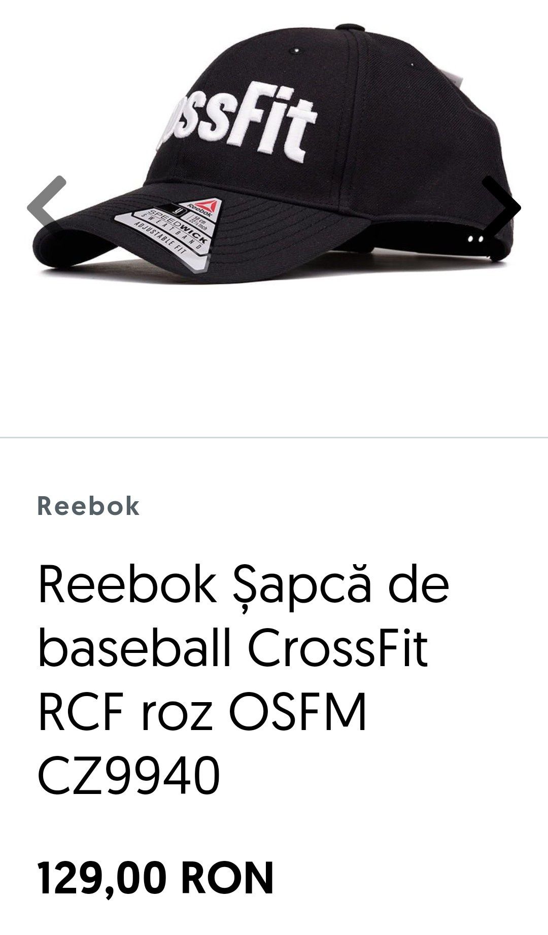 Sapca Reebok originala noua