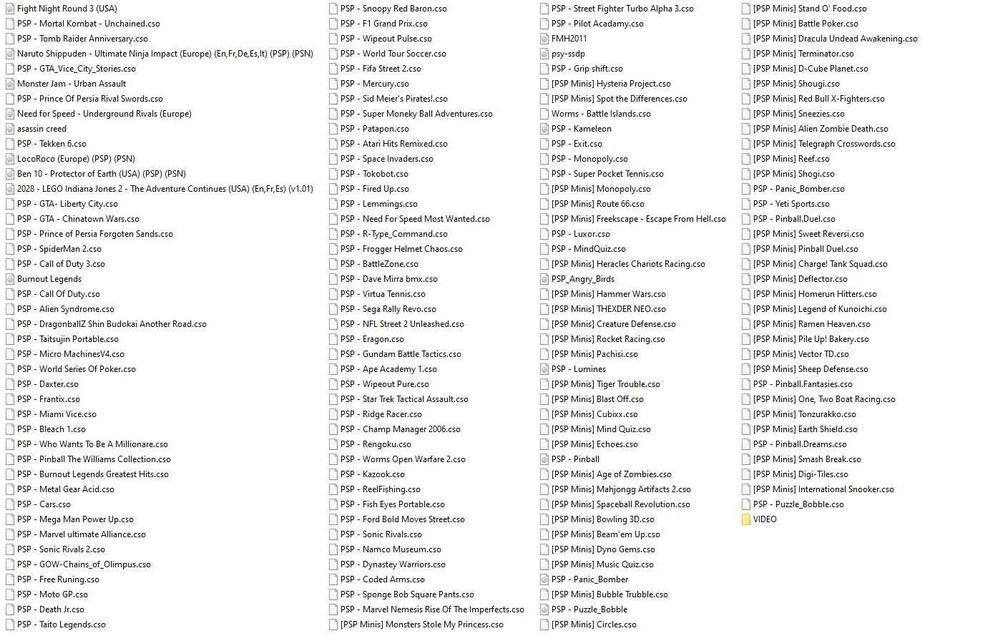 Playstation PSP Sony modat cu 190 jocuri pe card NFS,GTA,Minecraft,etc