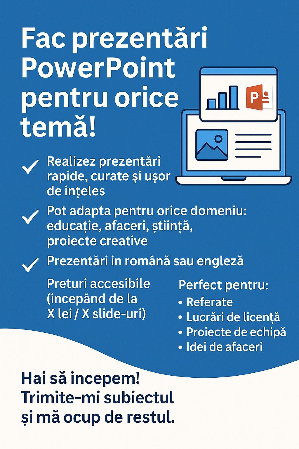 Realizez PowerPoint in limba Română și Engleză