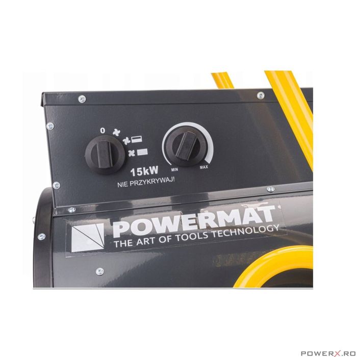 Incalzitor electric, 15 kW, aeroterma, trifazic 380V, Powermat