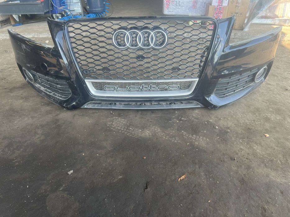 Предна S-line Броня Audi A5 8T черна оборувана с различна решетка н 30