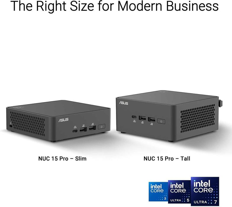 Мини Пк Mini Pc Asus Nuc 15 Pro  Core 3 100U 16Gb DDR5 500Gb SSD