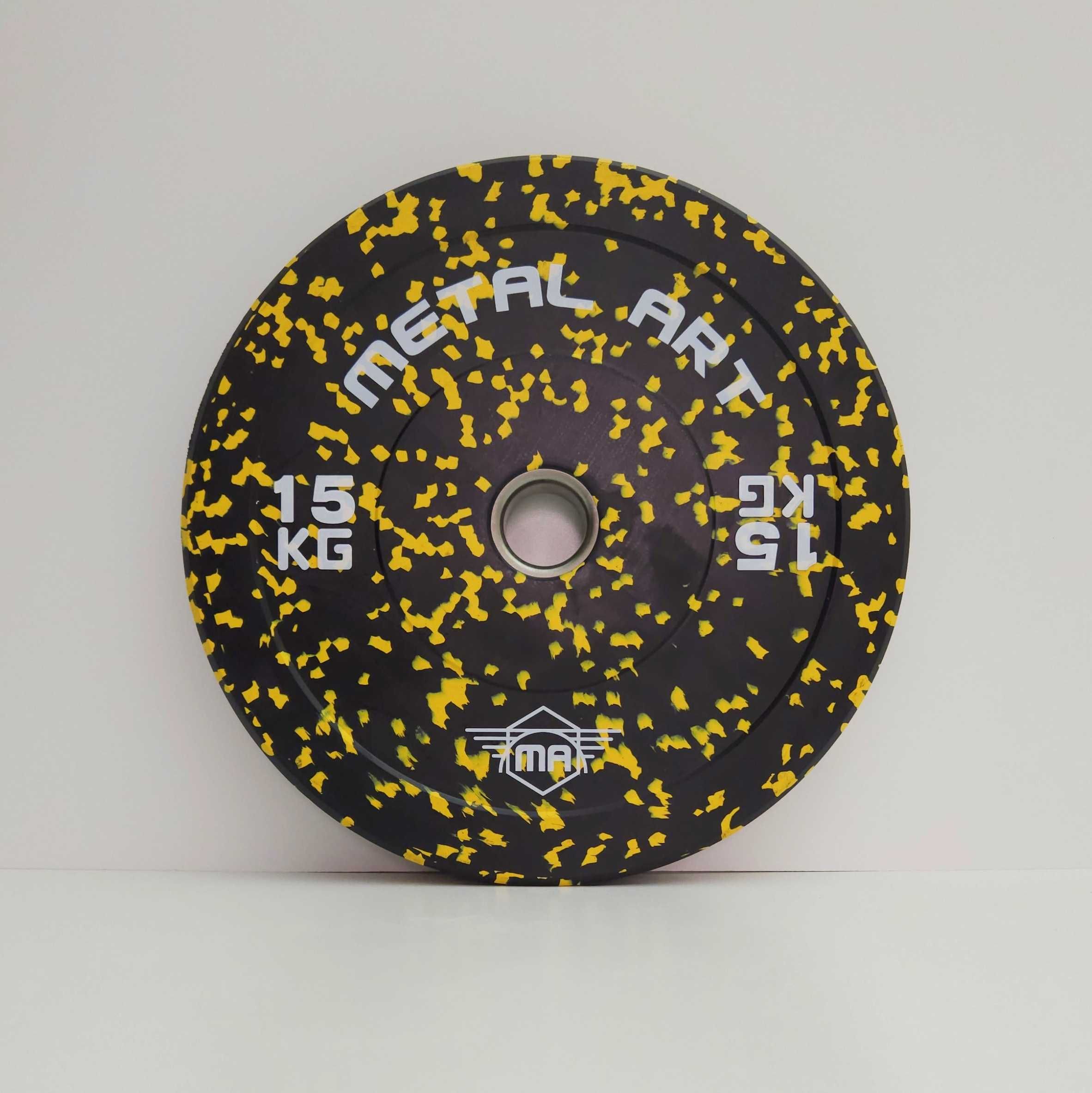 Цветни гумирани дискове на петна (Flecked Rubber Bumper Plates)