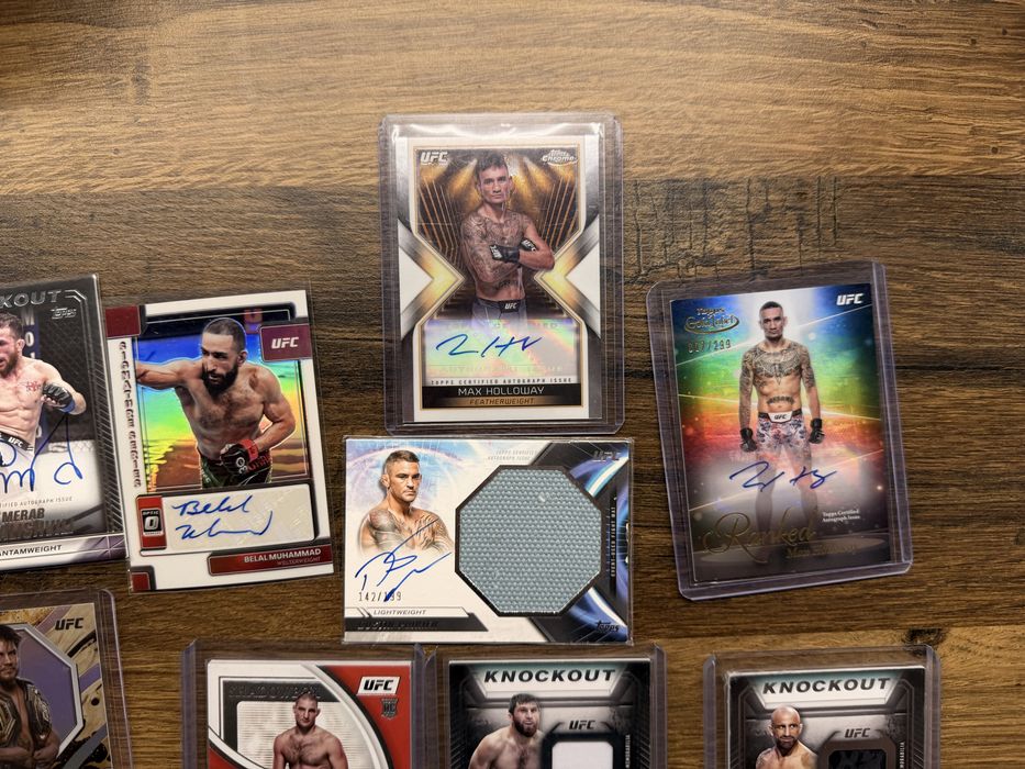 UFC Topps/Panini - карти с автограф
