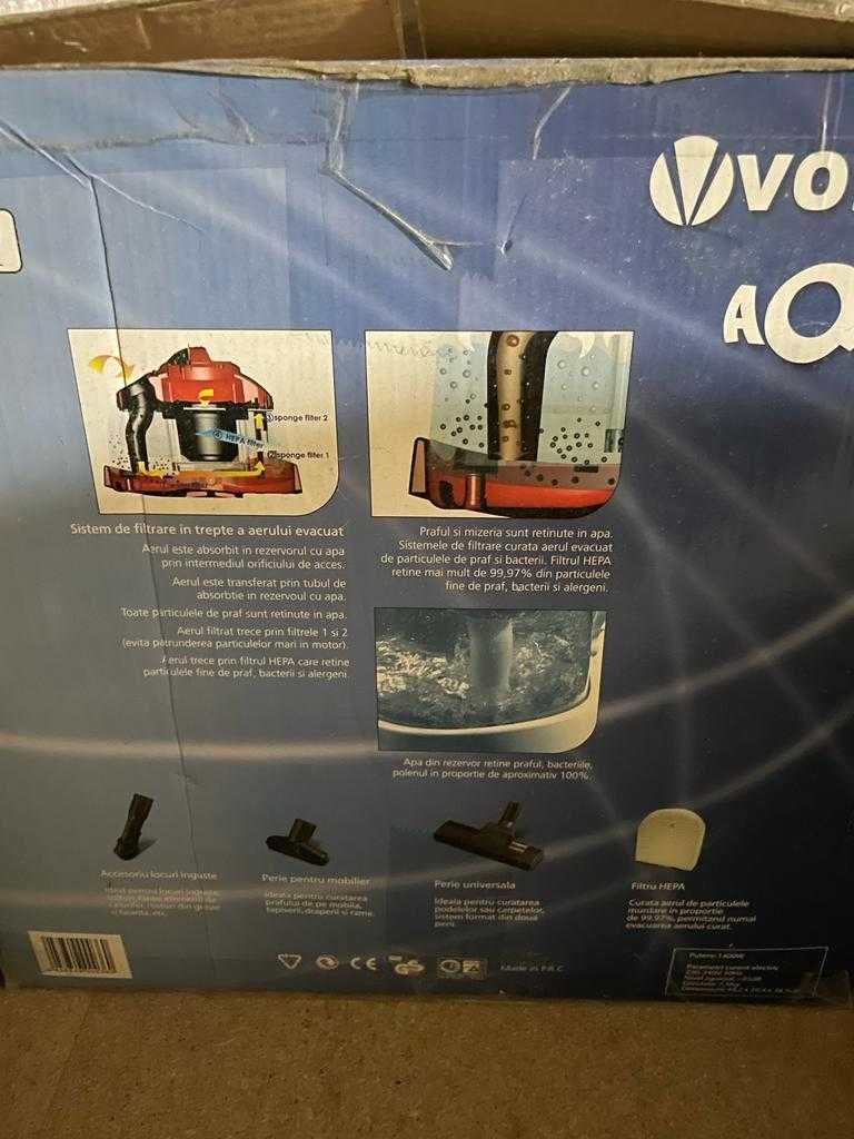 Vând aspirator Vortex Aqua V 1701 cu filtrare prin apă