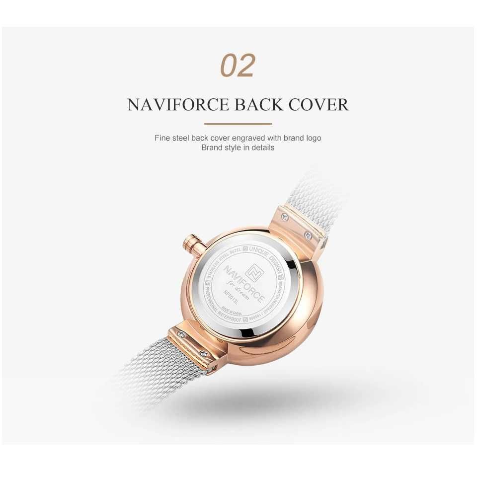 Дамски часовник Naviforce Crystal Watch, Златист / Сребрист