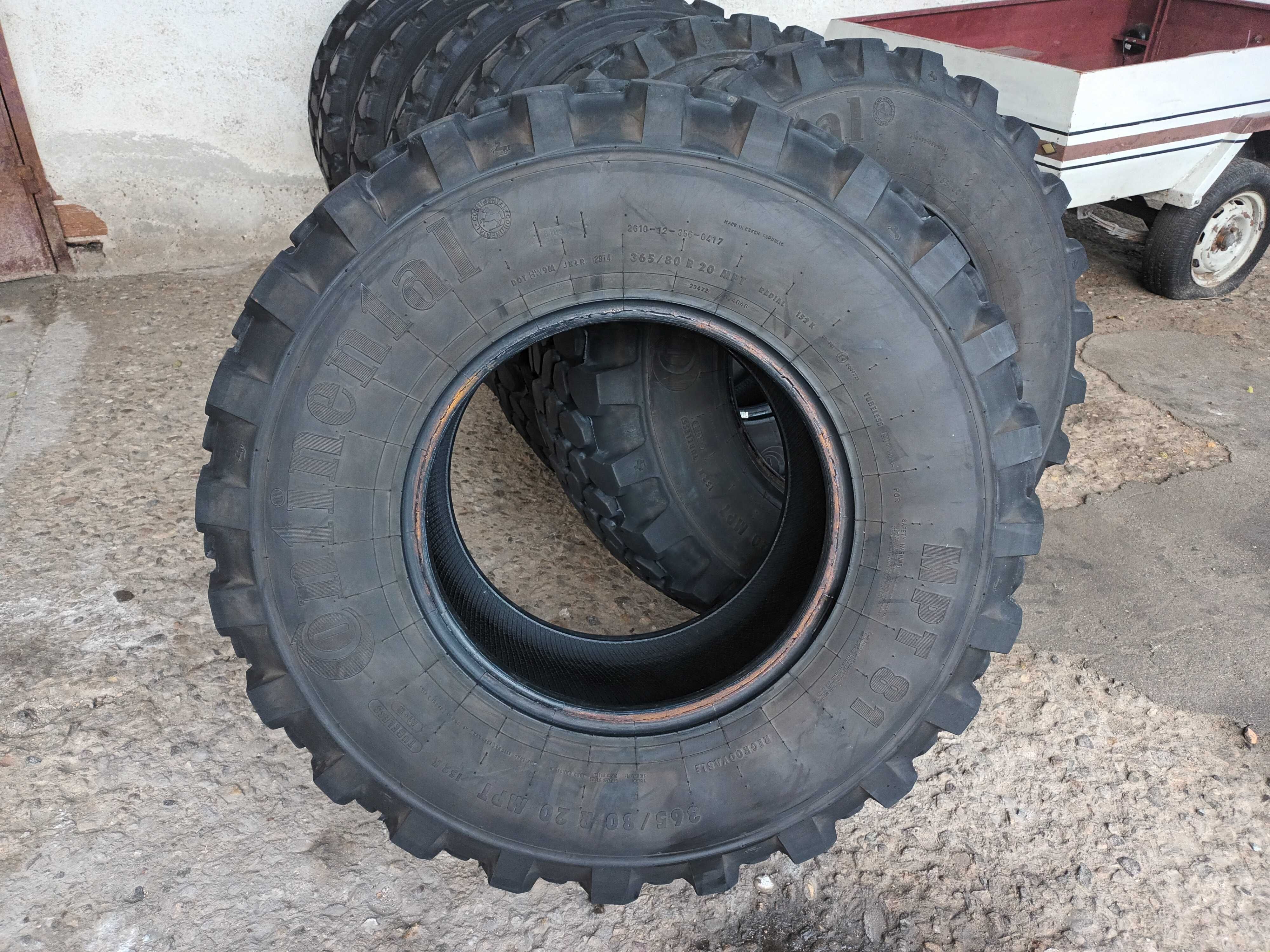 1 тежкотоварна гума 365/80R20 (14.5R20) Continental MPT81 152K M+S