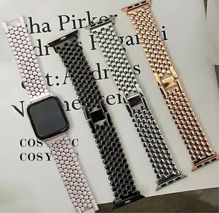 Curea Husa Metalic Hexagon Ceas Apple Watch Orice Serie