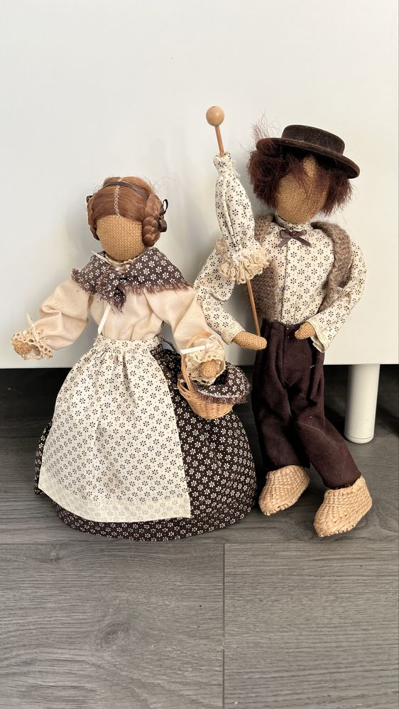 Papusa textil fata si baiat