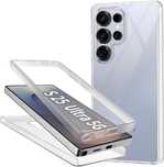 Прозрачен 360° Градуса Кейс за Samsung Galaxy S25 Ultra S24 S23 S22 FE
